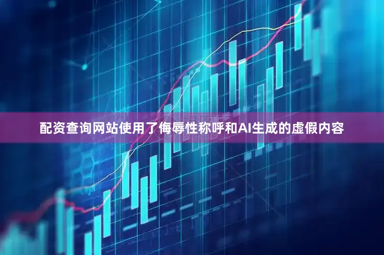 配资查询网站使用了侮辱性称呼和AI生成的虚假内容
